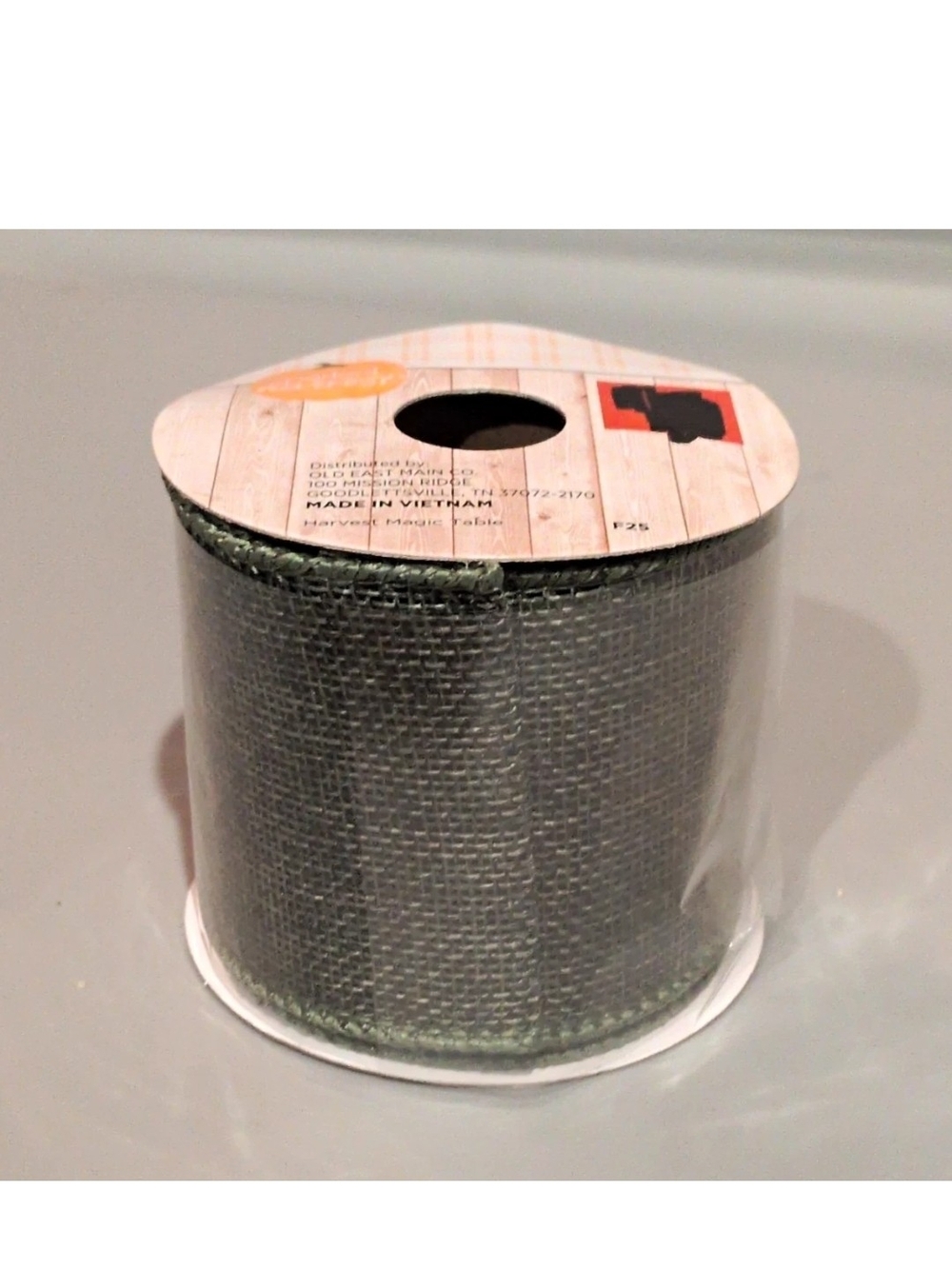 Green Decorative Craft Ribbon Spool 2.5 in x 9 ft - 2 Rolls